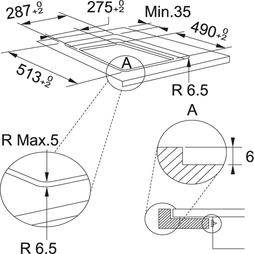 Franke FSM 302 I BK Smart Piano cottura a induzione cm. 28 - cristallo nero