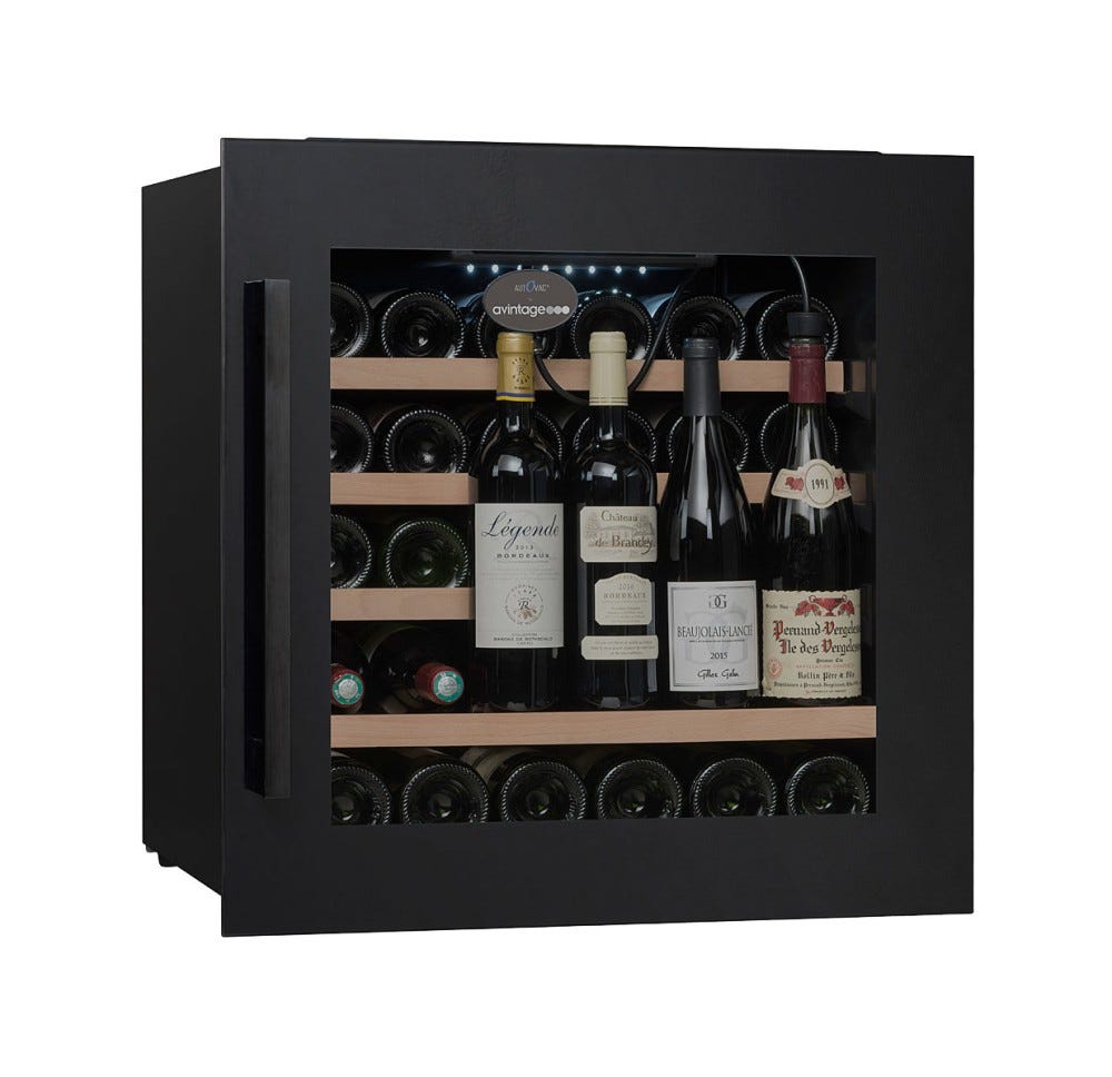 Avintage AVI63CSZA Cantina vino incasso cm. 59 h. 60 - 33 bottiglie - nero