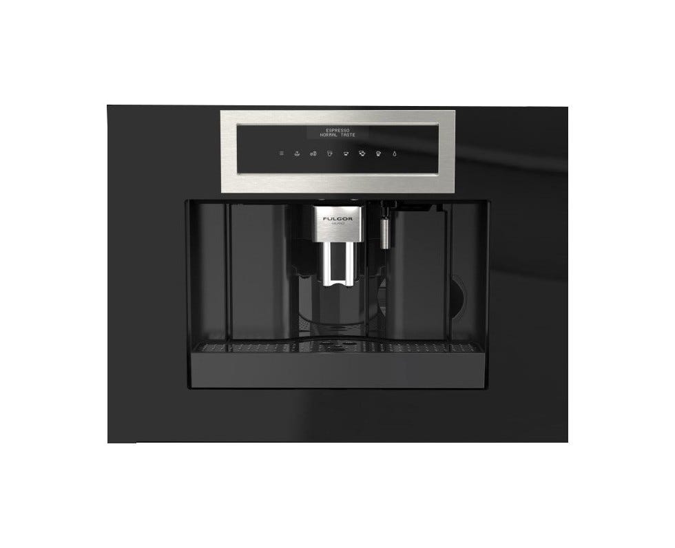 Fulgor FCLCM 4500 TF BK Macchina caffè da incasso cm. 59 h. 45 - vetro nero