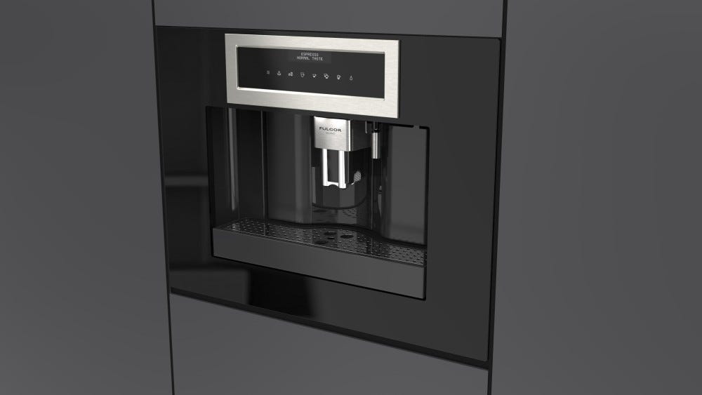 Fulgor FCLCM 4500 TF BK Macchina caffè da incasso cm. 59 h. 45 - vetro nero