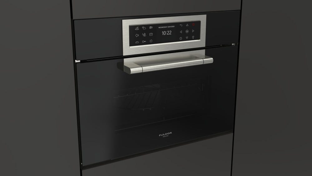 Fulgor FCLCMO 4510 TEM BK Forno microonde da incasso cm. 59 h. 45 cm - vetro nero