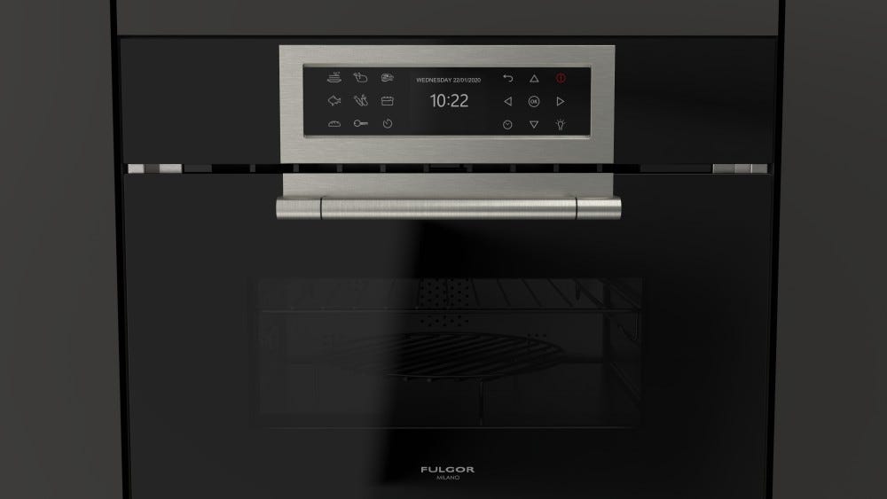 Fulgor FCLCMO 4510 TEM BK Forno microonde da incasso cm. 59 h. 45 cm - vetro nero