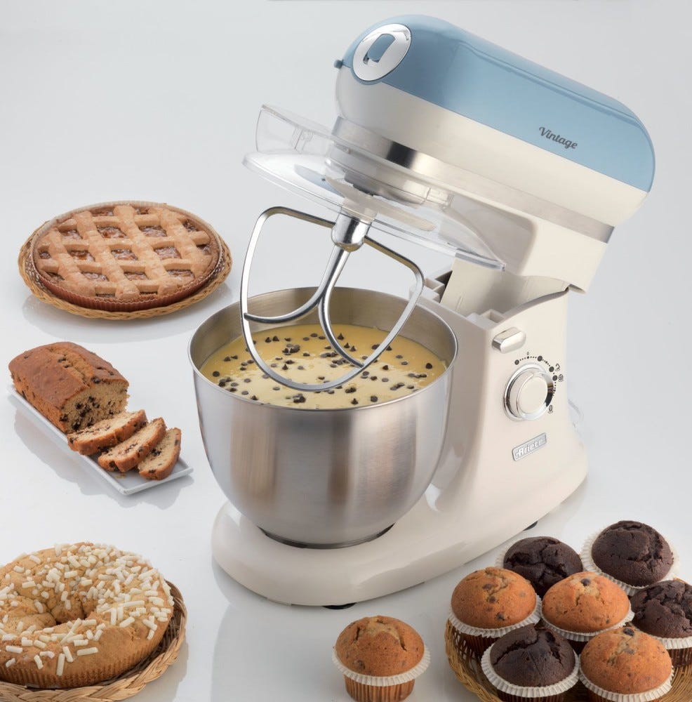 Ariete 1588 Vintage Impastatrice planetaria 5.5 lt. - Azzurro