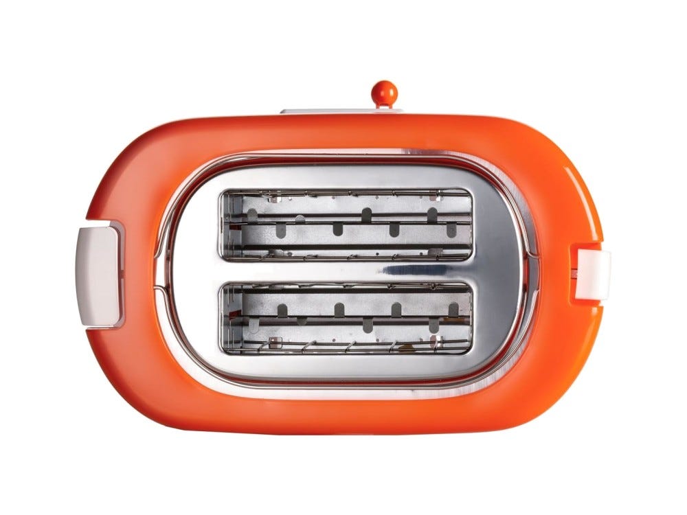 Ariete 0159 Toastime Tostapane a 2 scomparti - arancione / bianco