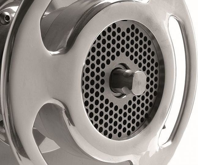 Fama FTI138RUT Unger Tritacarne professionale Trifase, 600 kg/h, gruppo Acciaio Inox Unger Totale, inversione di marcia FINV