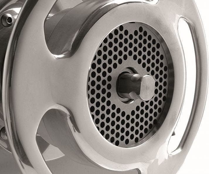 Fama FTI139RUT Unger Tritacarne professionale Monofase, 600 kg/h, gruppo Acciaio Inox Unger Totale, inversione di marcia FINV