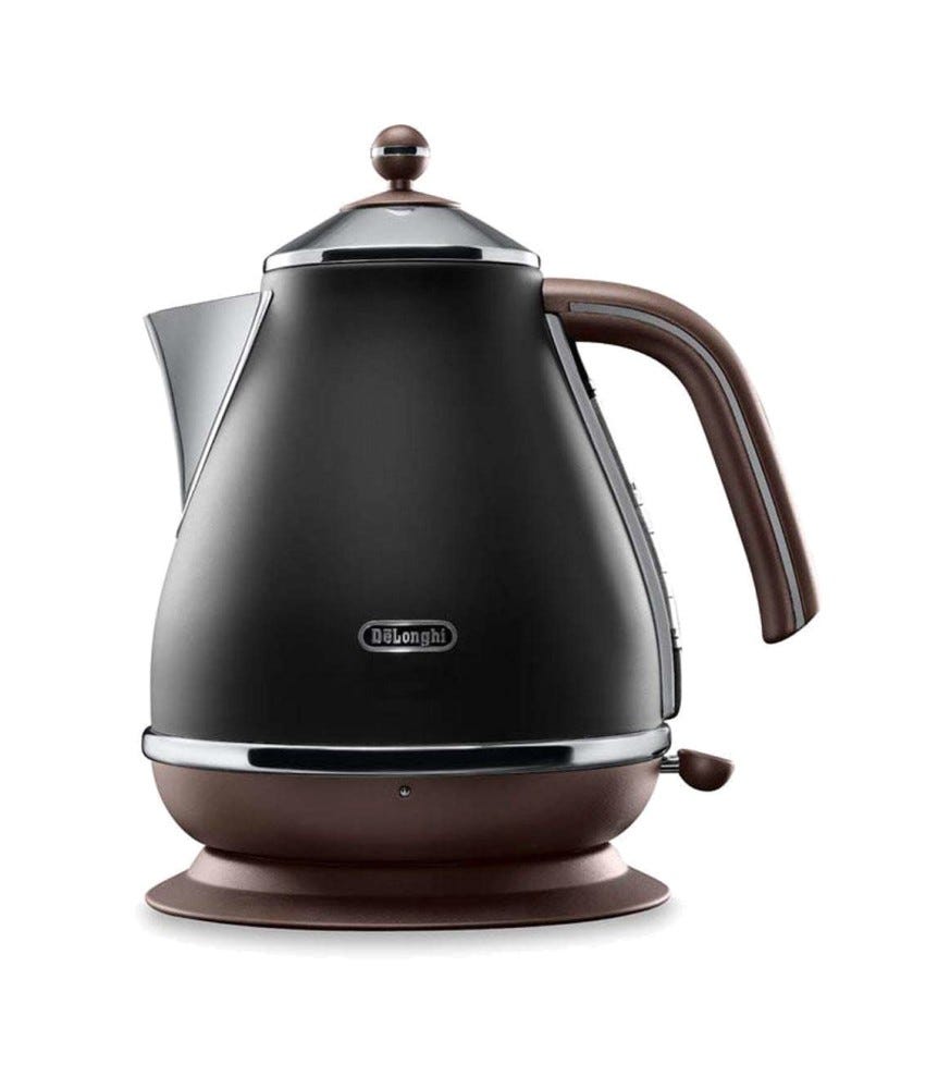 De Longhi KBOV2001 BK Icona Vintage Bollitore elettrico da 1,7 l - nero