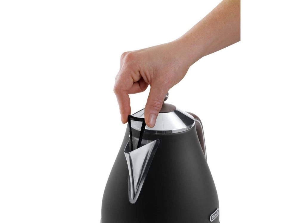 De Longhi KBOV2001 BK Icona Vintage Bollitore elettrico da 1,7 l - nero