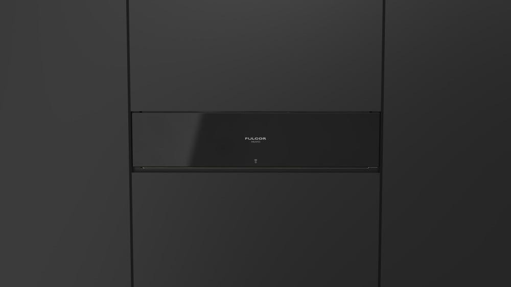 Fulgor FCLVSD 150 TC BK Cassetto per sottovuoto da incasso cm. 55 h. 14 - vetro nero