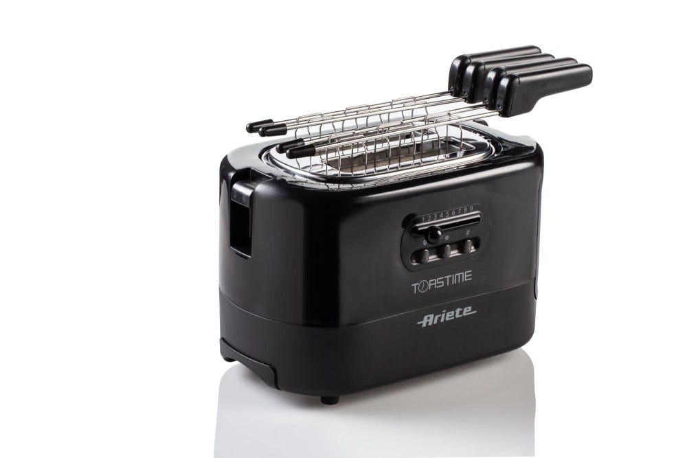 Ariete 0159 Toastime Tostapane a 2 scomparti - nero