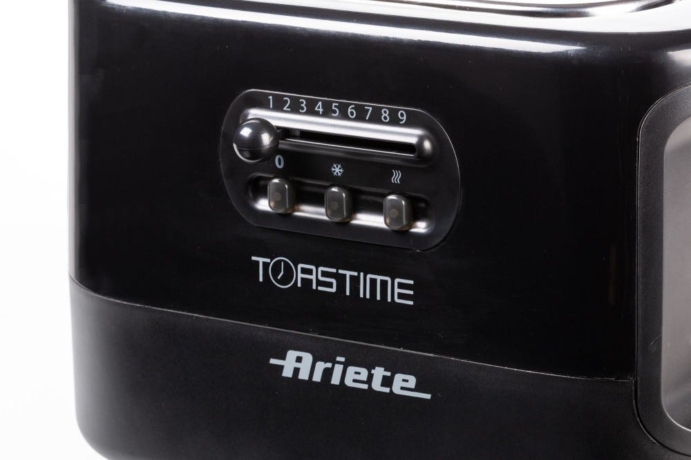Ariete 0159 Toastime Tostapane a 2 scomparti - nero