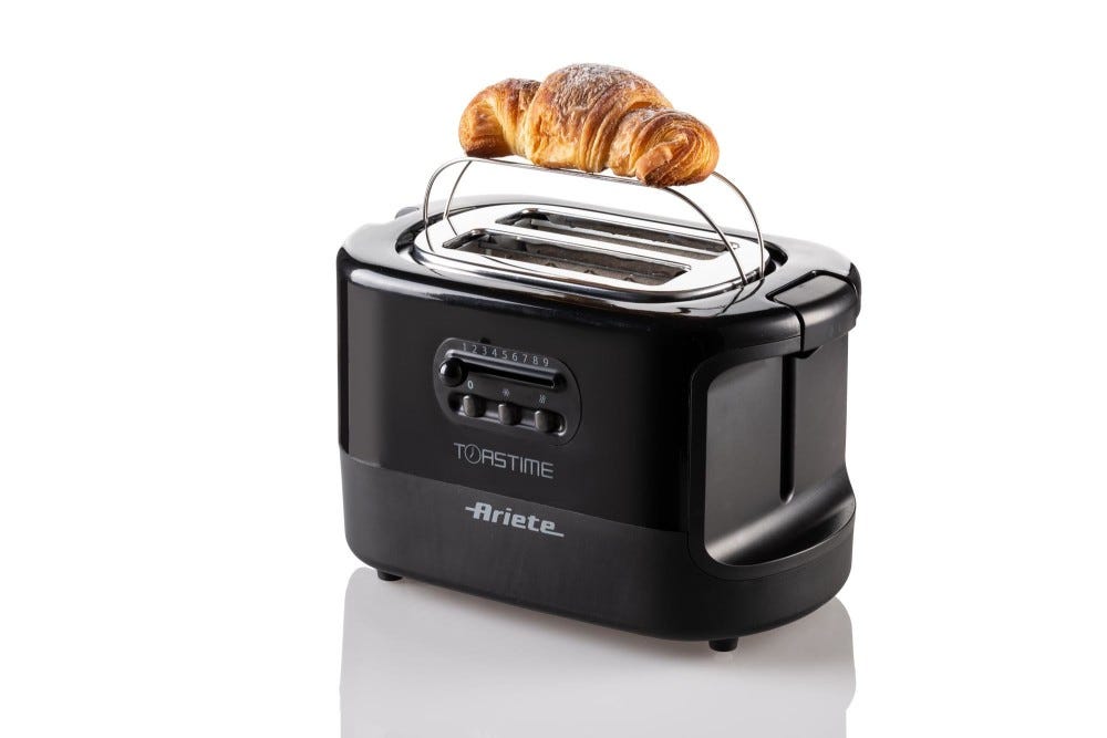 Ariete 0159 Toastime Tostapane a 2 scomparti - nero