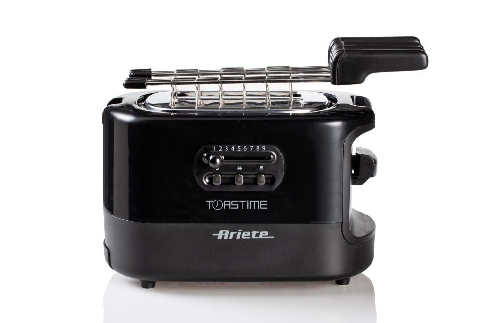Ariete 0159 Toastime Tostapane a 2 scomparti - nero