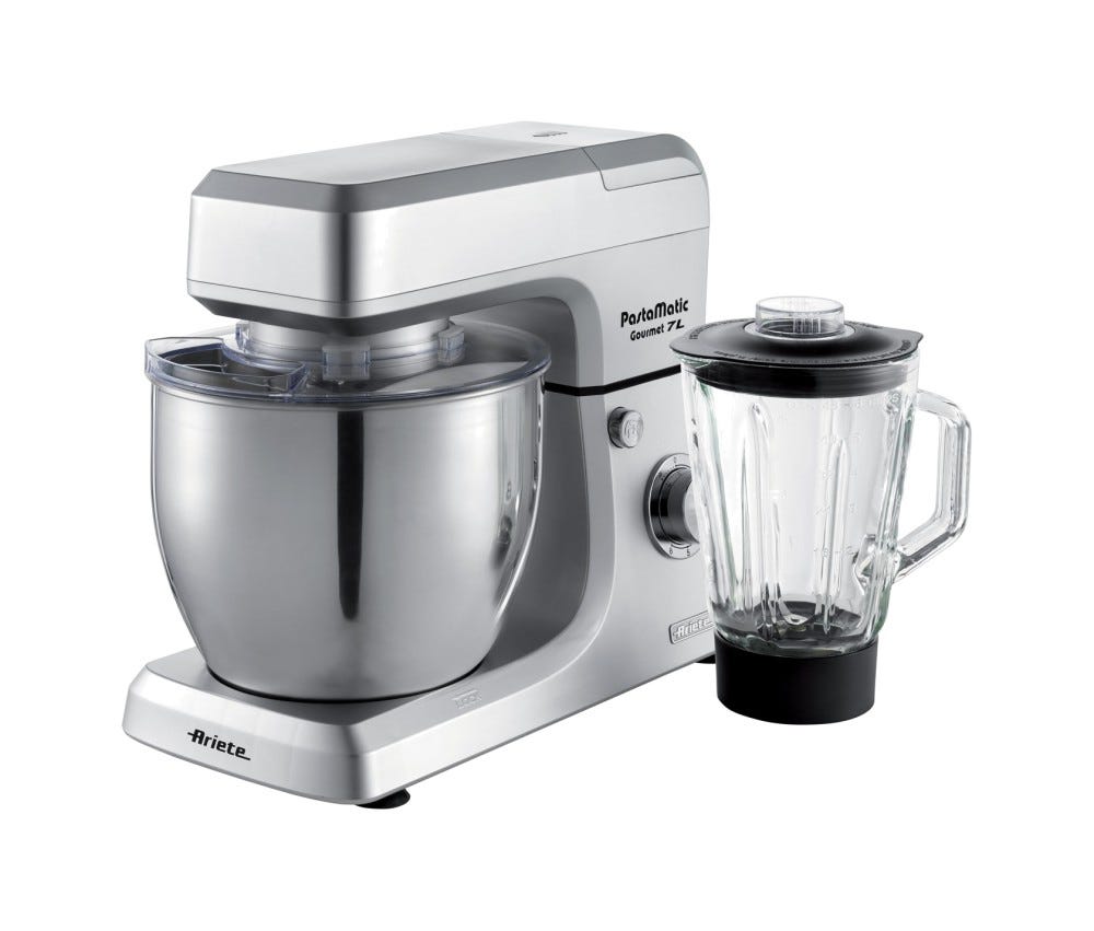 Ariete 1598 Pastamatic Gourmet Planetaria multifunzione 7 lt. - Acciaio inox
