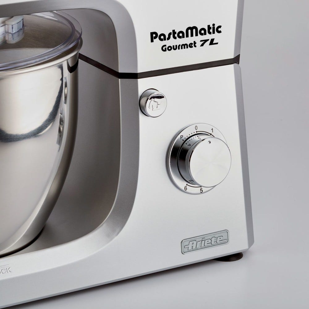 Ariete 1598 Pastamatic Gourmet Planetaria multifunzione 7 lt. - Acciaio inox