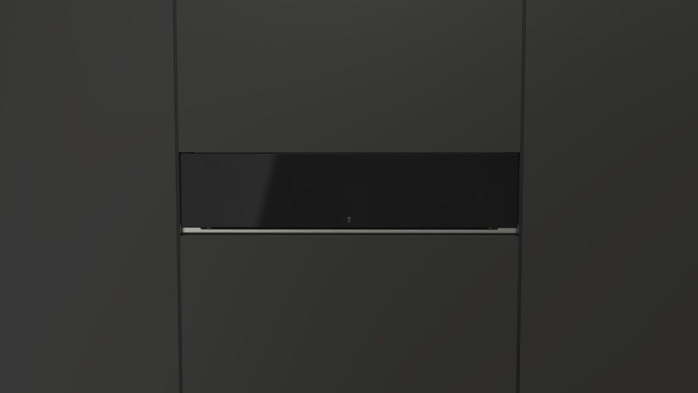 Fulgor FCLWD 150 BK Cassetto scaldavivande cm 60 h 15 - vetro nero