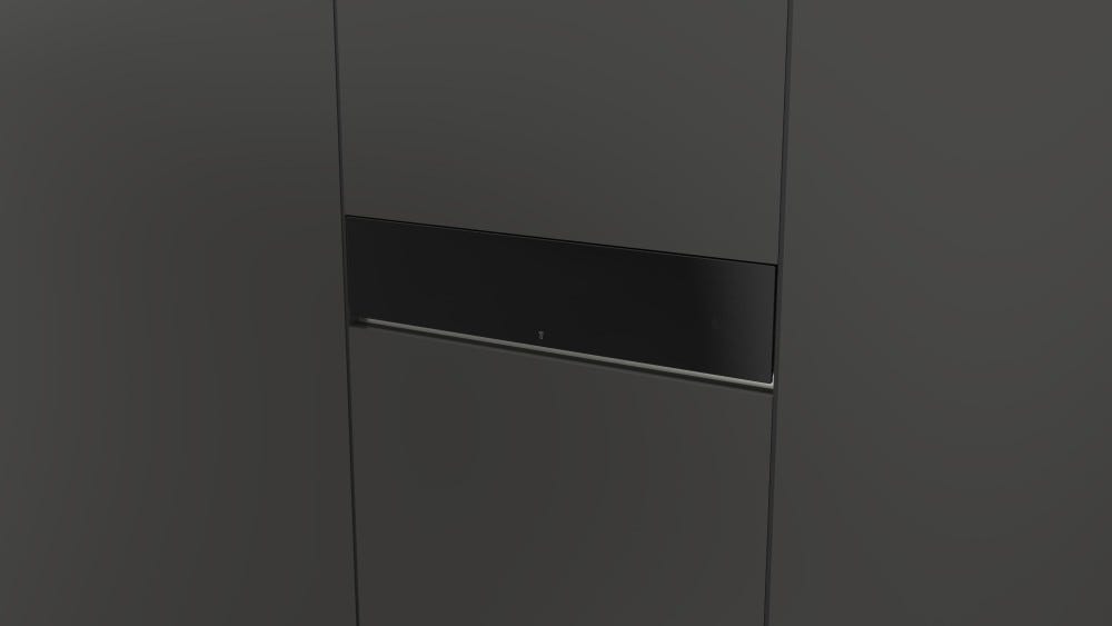 Fulgor FCLWD 150 BK Cassetto scaldavivande cm 60 h 15 - vetro nero