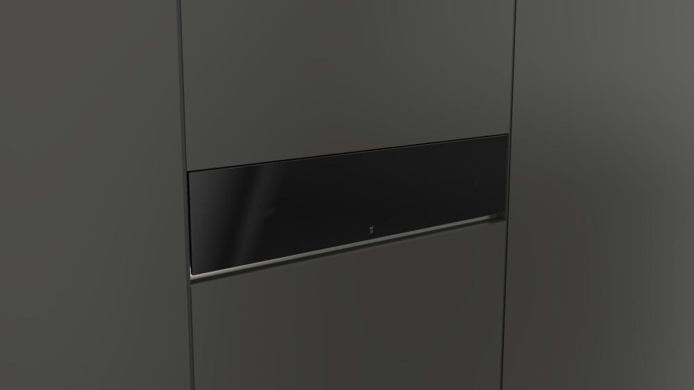 Fulgor FCLWD 150 BK Cassetto scaldavivande cm 60 h 15 - vetro nero