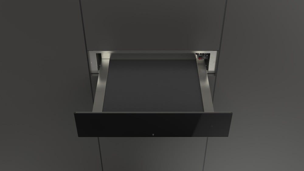 Fulgor FCLWD 150 BK Cassetto scaldavivande cm 60 h 15 - vetro nero