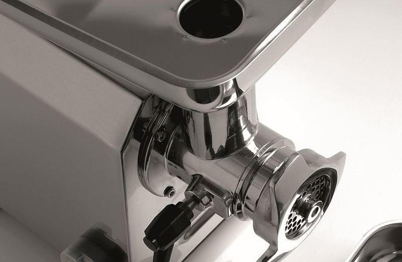 Fama FTGI127 Tg Tritacarne Grattugia monofase 200/50 kg, gruppo macinazione in ghisa alimentare