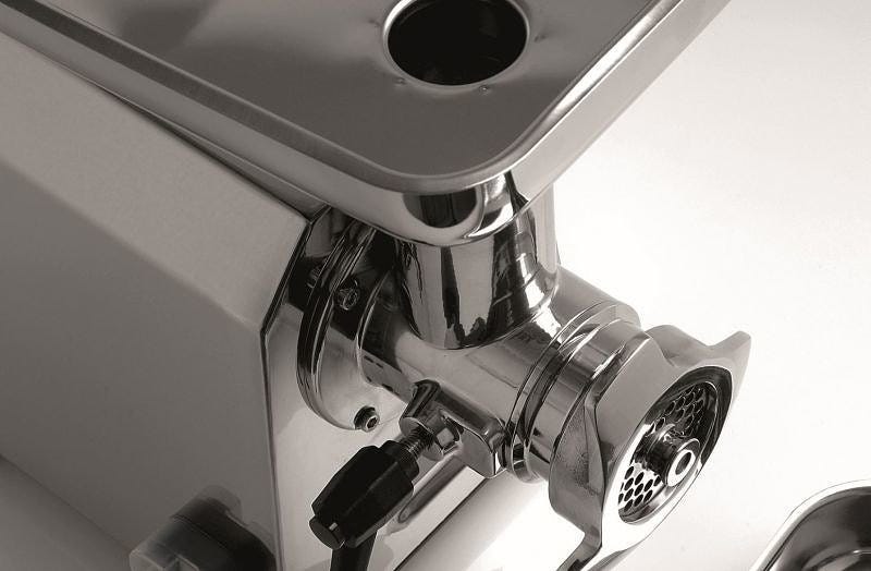Fama FTGI103 Tg Tritacarne Grattugia monofase 200/50 kg, gruppo macinazione in acciaio inox