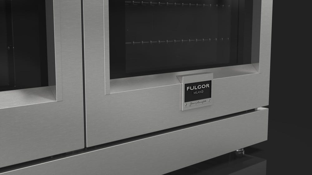 Fulgor FSRC 4807 2P MK 2F X Cucina da accosto cm. 122 - 6 fuochi + 2 forni elettrici - inox