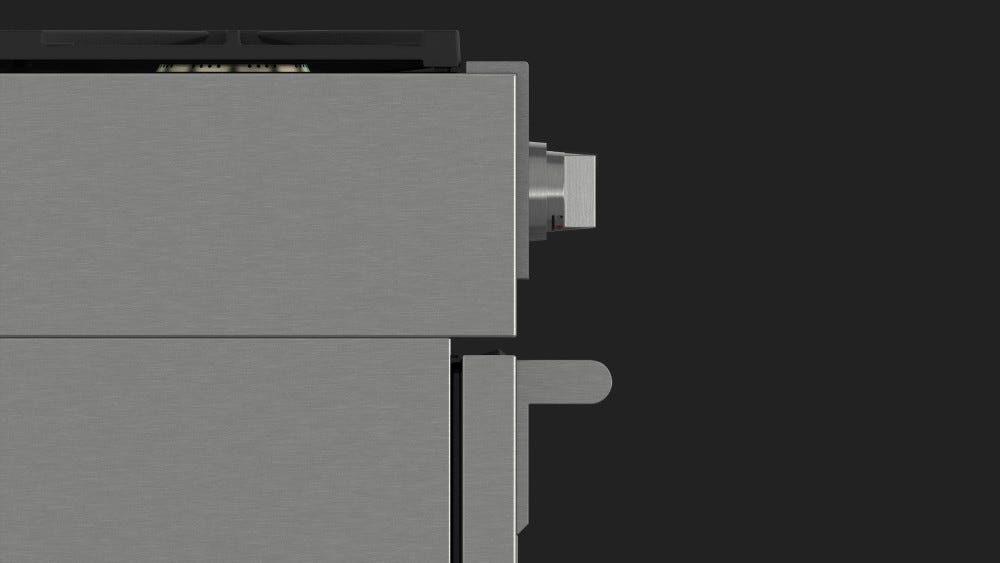 Fulgor FSRC 4807 2P MK 2F X Cucina da accosto cm. 122 - 6 fuochi + 2 forni elettrici - inox