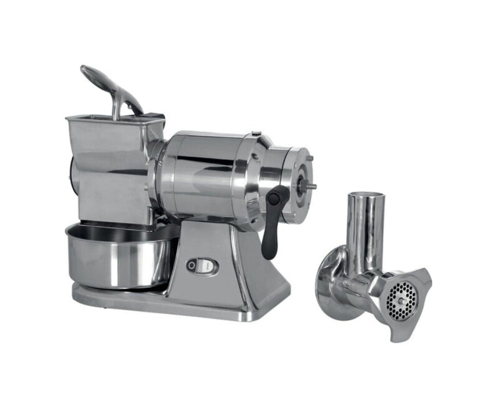 Fama FTGK102 Uniko Tritacarne Grattugia trifase 200/50 kg, gruppo macinazione in acciaio inox completamente smontabile