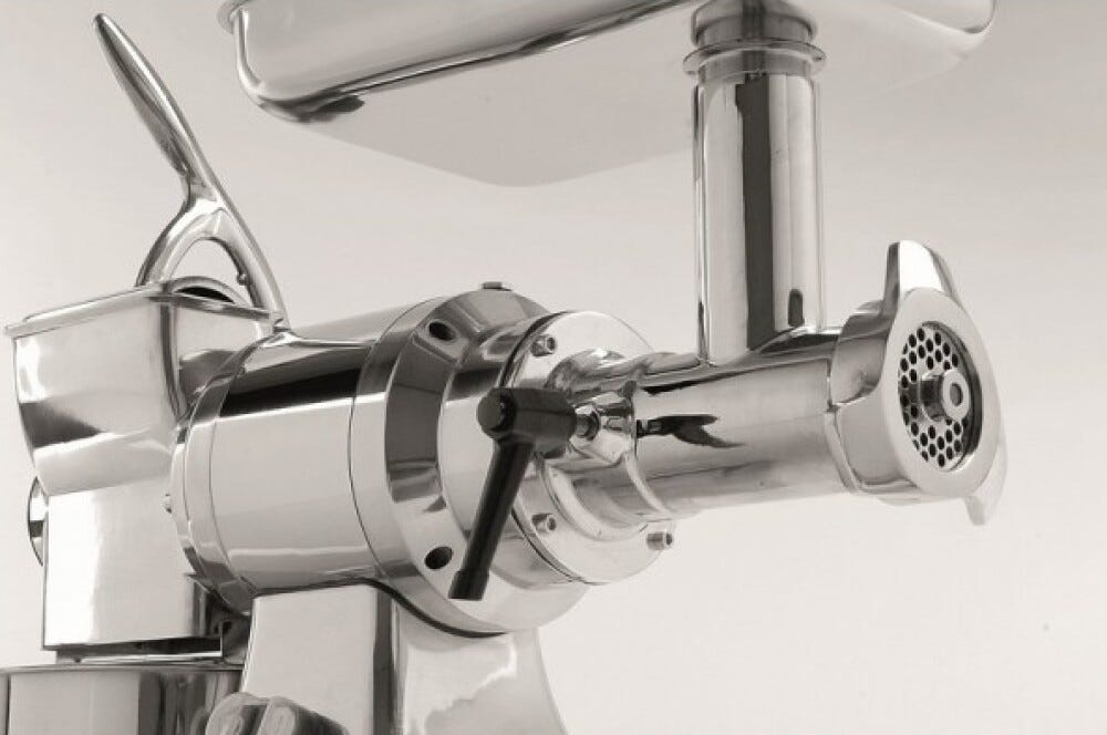 Fama FTGK206 Uniko Tritacarne Grattugia trifase 300/70 kg, gruppo macinazione in acciaio inox completamente smontabile