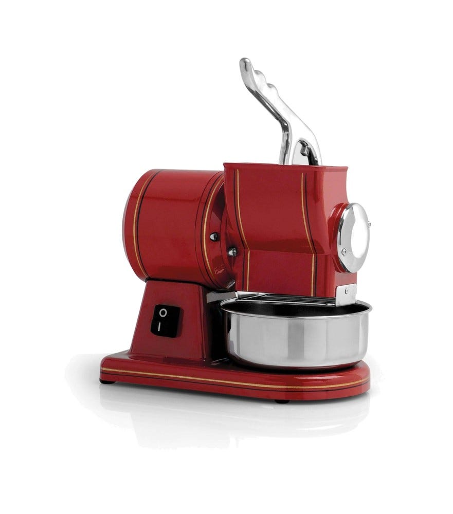 Fama FGMR113 Retrò Grattugia Retrò monofase 30 kg, rullo grattugia in acciaio