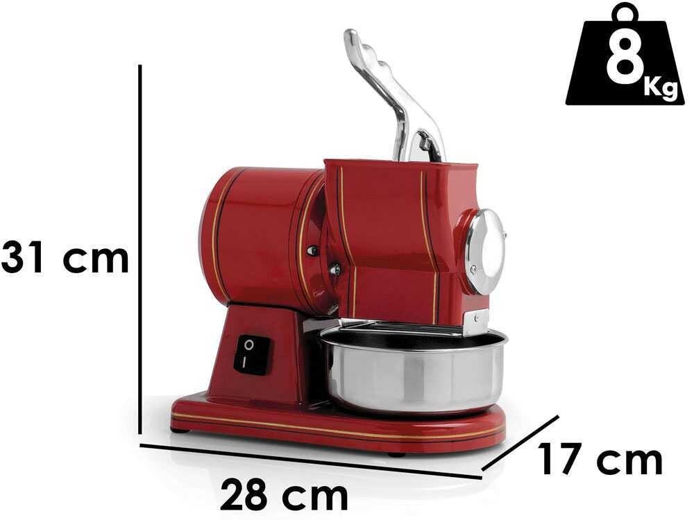 Fama FGMR113 Retrò Grattugia Retrò monofase 30 kg, rullo grattugia in acciaio