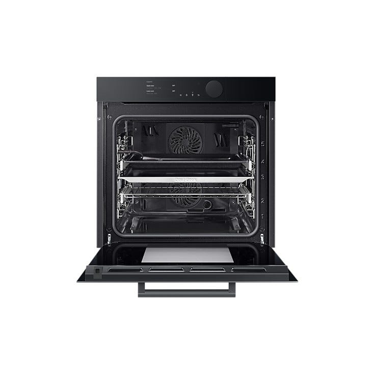 Samsung NV75T9979CD Infinite Line Forno incasso a vapore, Dual Cook, 75 litri, pirolitico, Wi-Fi, classe A+, grafite satinato