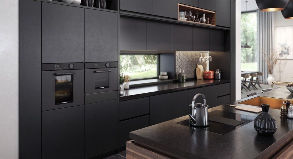 Samsung NV75T9979CD Infinite Line Forno incasso a vapore, Dual Cook, 75 litri, pirolitico, Wi-Fi, classe A+, grafite satinato
