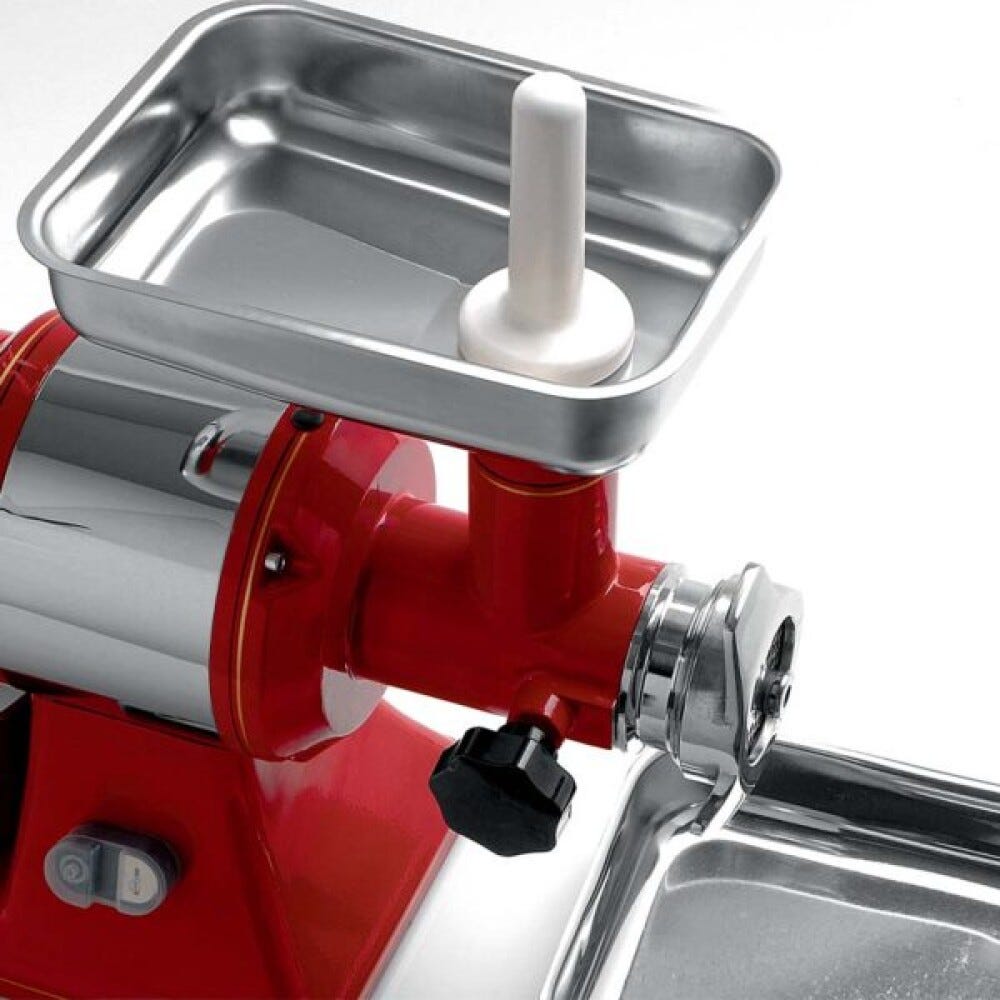 Fama FTGR127 Retrò Tritacarne Grattugia Retrò monofase 200/50 kg, gruppo macinazione in ghisa alimentare