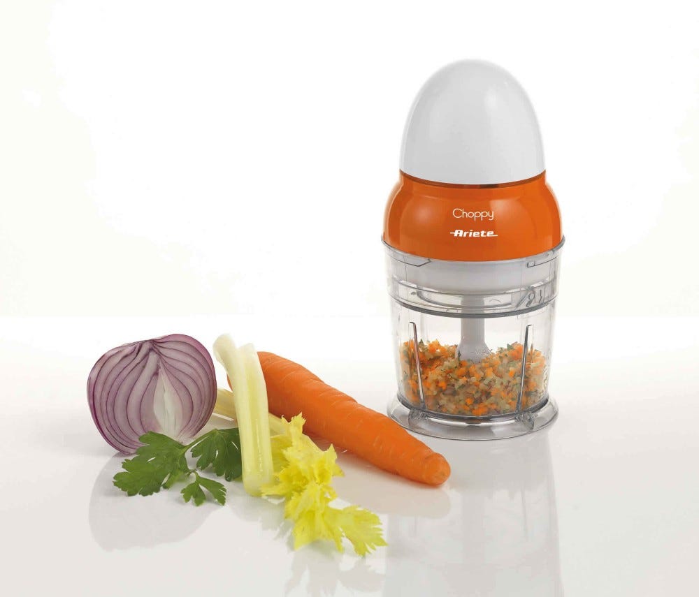 Ariete 1836 Choppy Tritatutto 0.2 lt. - Bianco / arancione