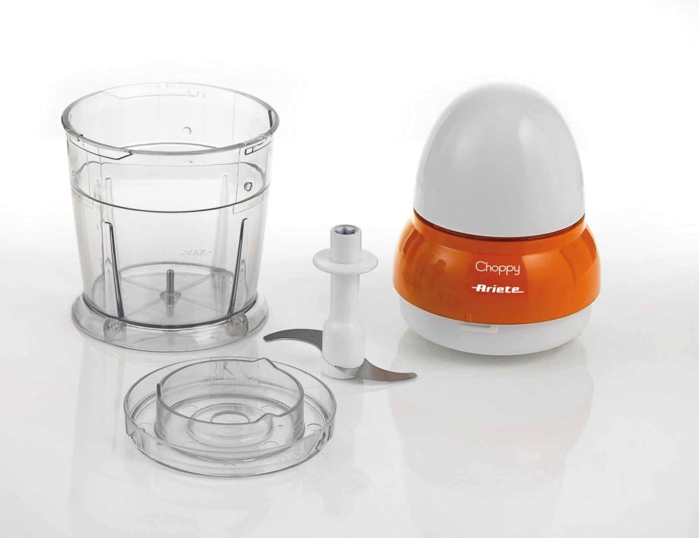 Ariete 1836 Choppy Tritatutto 0.2 lt. - Bianco / arancione