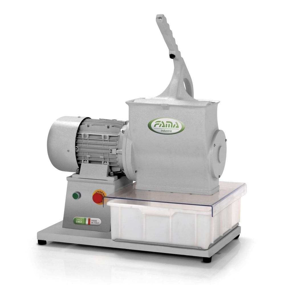 Fama FGG106 Maxi HP4 Grattugia professionale gigante, trifase, rullo 309×158 mm, produzione 130 kg/h
