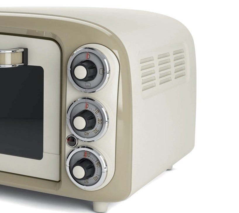 Ariete 0979 Vintage Forno elettrico cm. 40 - beige