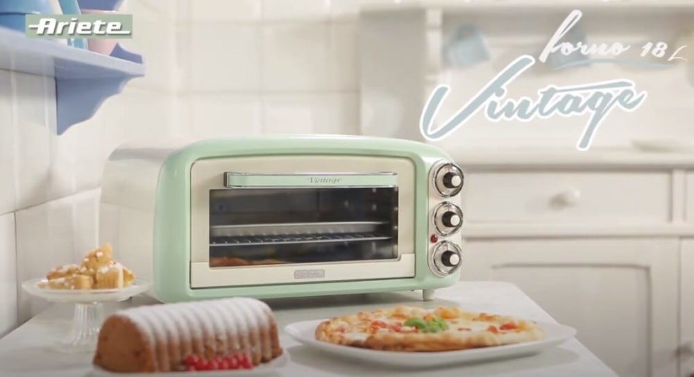 Ariete 0979 Vintage Forno elettrico cm. 40 - beige