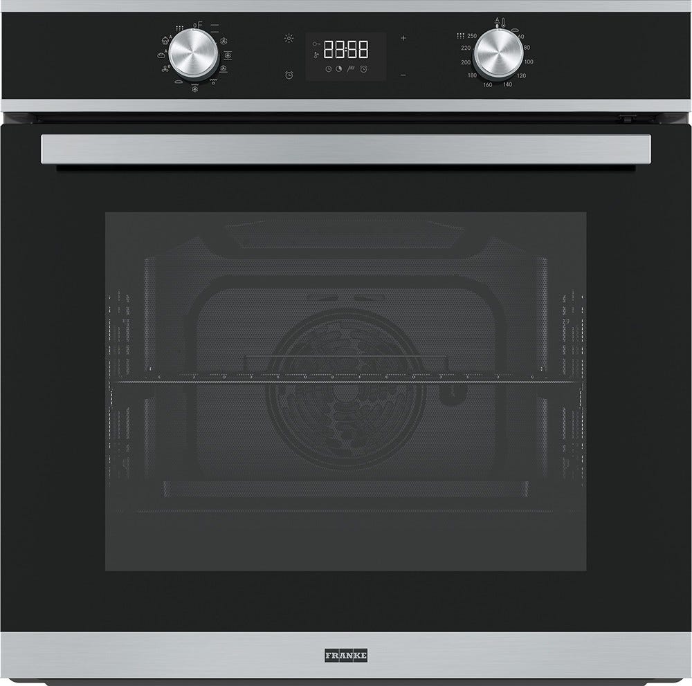 Franke FSM 97 P XS Smart Forno elettrico multifunzione pirolitico cm 60 - inox satinato/cristallo nero