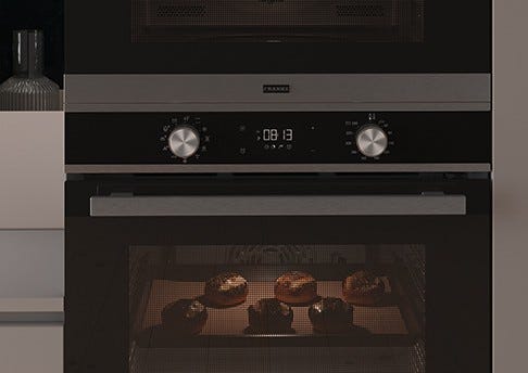 Franke FSM 97 P XS Smart Forno elettrico multifunzione pirolitico cm 60 - inox satinato/cristallo nero