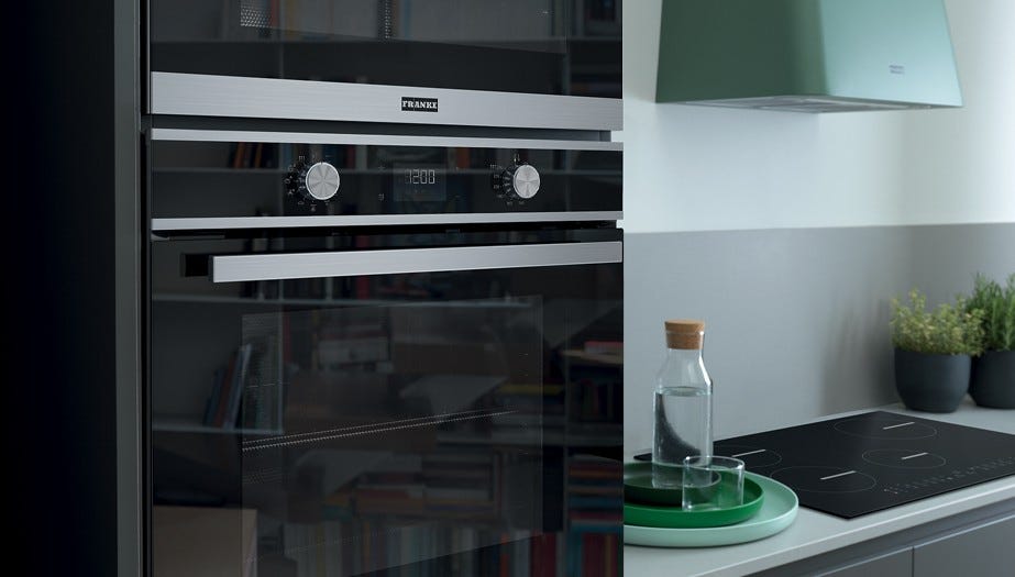 Franke FSM 97 P XS Smart Forno elettrico multifunzione pirolitico cm 60 - inox satinato/cristallo nero