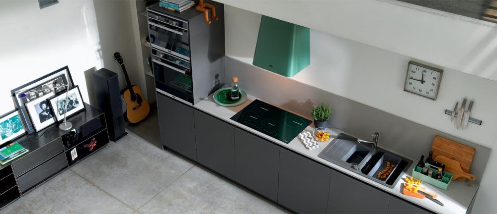 Franke FSM 97 P XS Smart Forno elettrico multifunzione pirolitico cm 60 - inox satinato/cristallo nero
