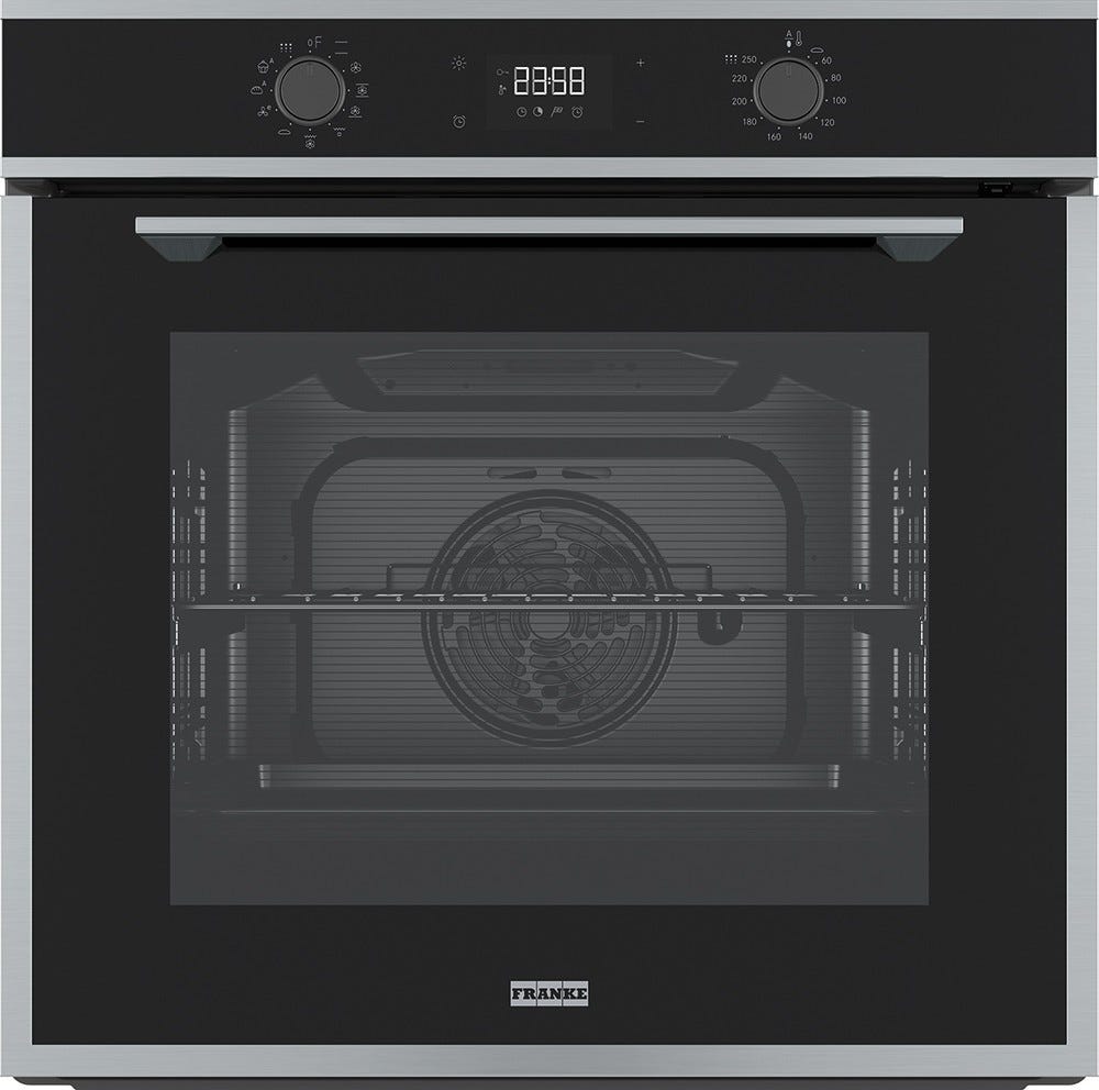 Franke FMA 97 P XS Maris Forno elettrico multifunzione pirolitico cm 60 - inox satinato/cristallo nero