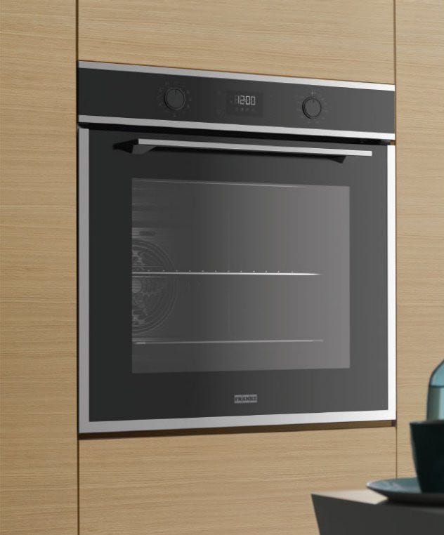 Franke FMA 97 P XS Maris Forno elettrico multifunzione pirolitico cm 60 - inox satinato/cristallo nero