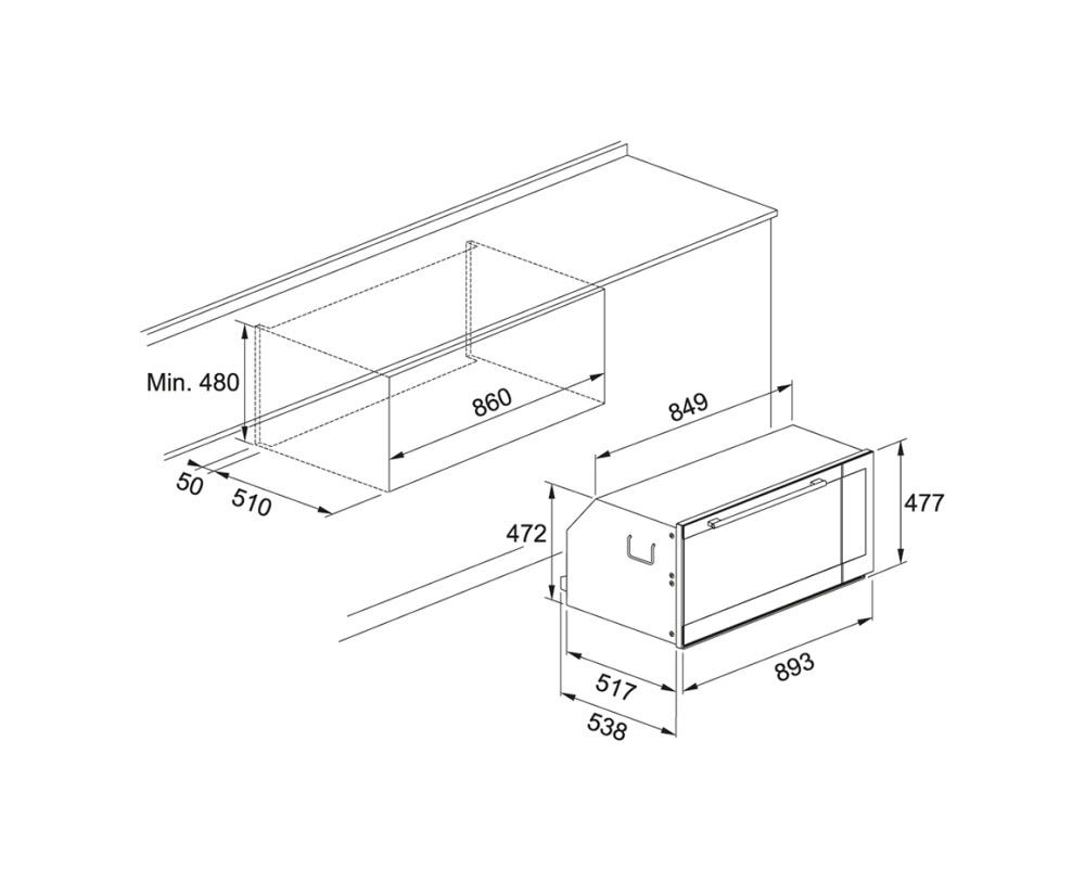 Franke FMXO 86 S XS Serie 90 Forno elettrico multifunzione cm 90 h 48 - inox satinato