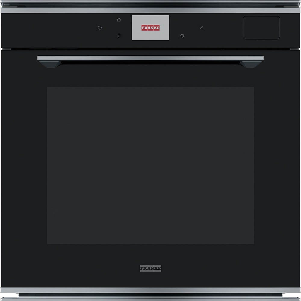 Franke FMY 99 HS XS Mythos Forno combinato vapore multifunzione cm 60 - inox satinato/cristallo nero