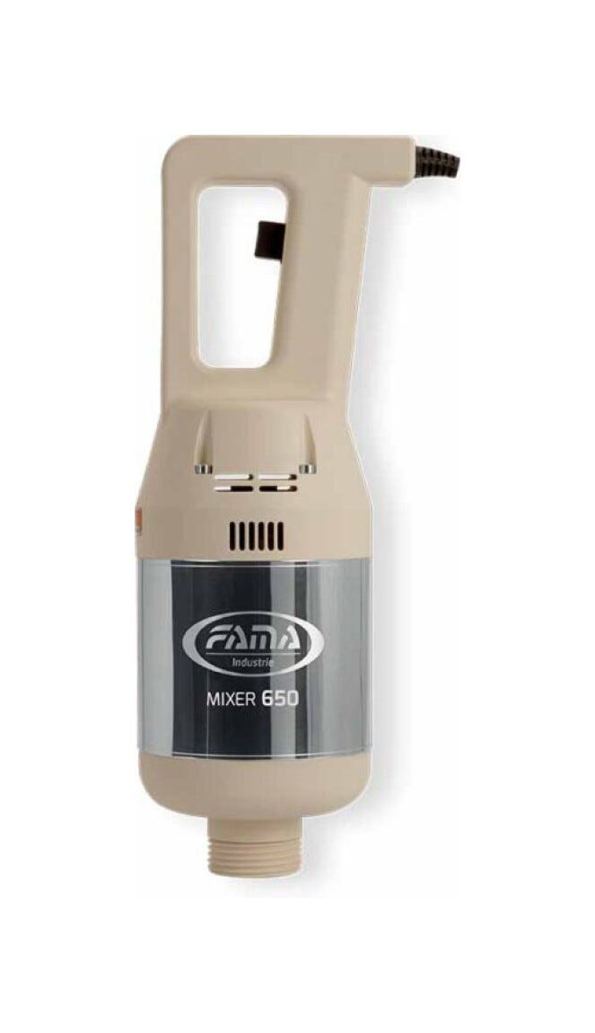 Fama FM350VVC500 Giò Heavy Mixer a immersione 350 W, velocità variabile, mescolatore 500 mm, frusta inox Heavy Pro