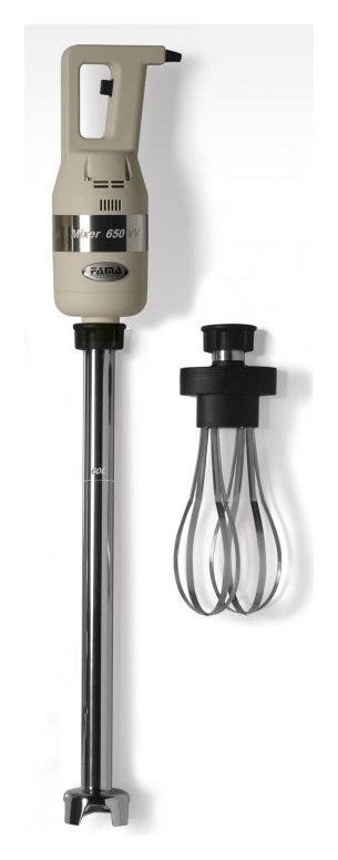Fama FM650VVC600 Giò Heavy Mixer ad immersione 650 VV con mescolatore 600 mm e frusta FAF, 650 Watt, velocità variabile, sistema SRS