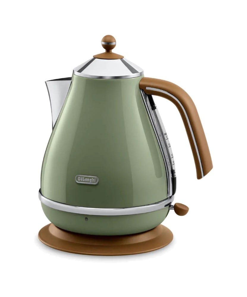 De Longhi KBOV2001 GR Icona Vintage Bollitore elettrico da 1,7 l - verde